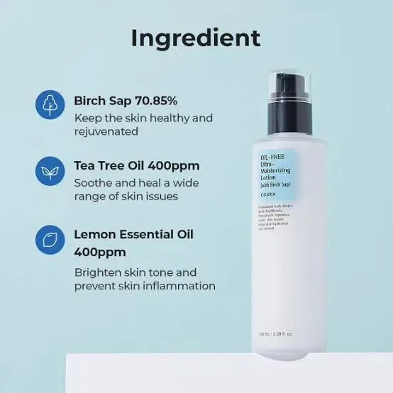 COSRX - Oil-Free Ultra-Moisturizing Lotion with Birch Sap 100ml