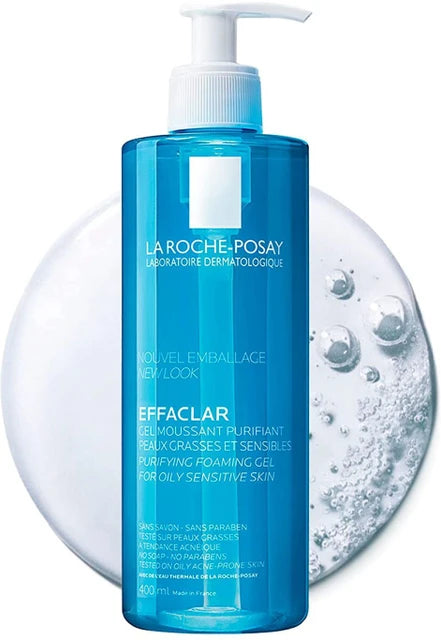 La Roche Posay EFFACLAR Purifying Foaming Gel For Oily Sensitive Skin cleanser ( pump )