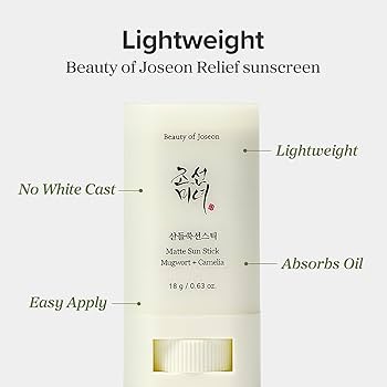 BEAUTY OF JOSEON Matte sun stick Mugwort + Camilia (SPF 50+ PA++++)