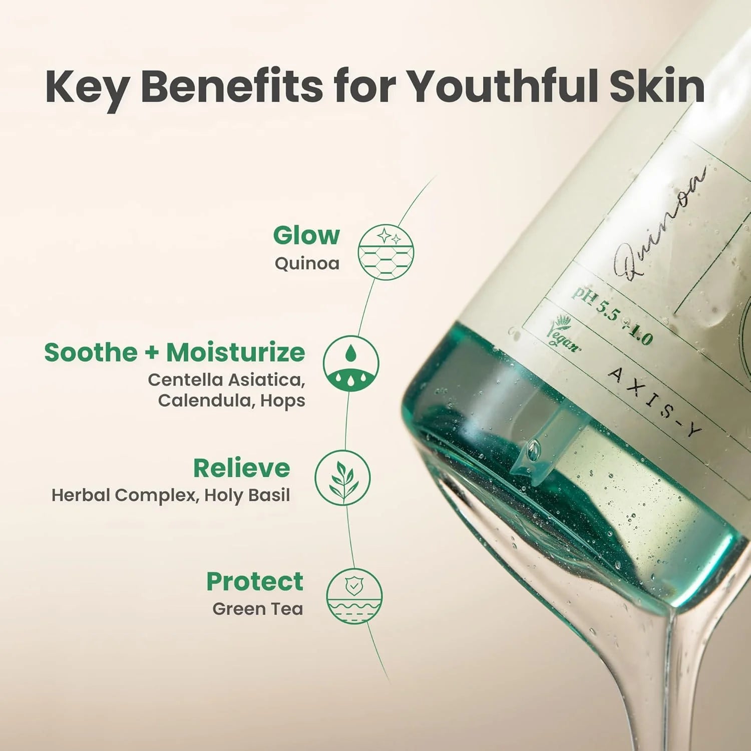 AXIS-Y Quinoa One Step Balanced Gel Cleanser (180ml large size )