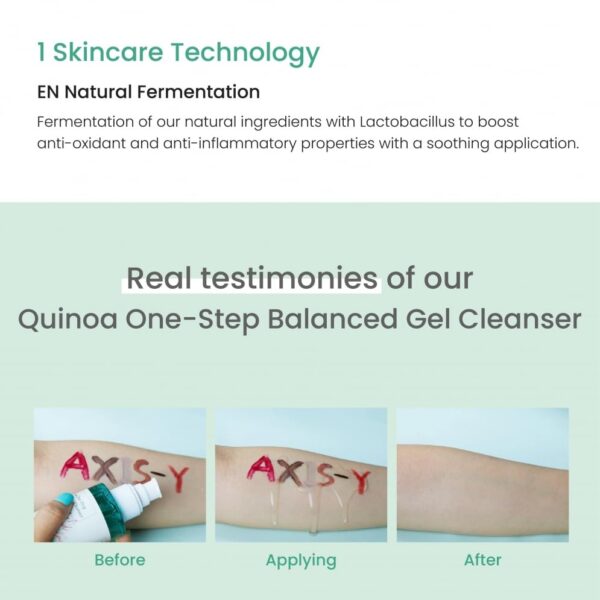 AXIS-Y Quinoa One Step Balanced Gel Cleanser (180ml large size )