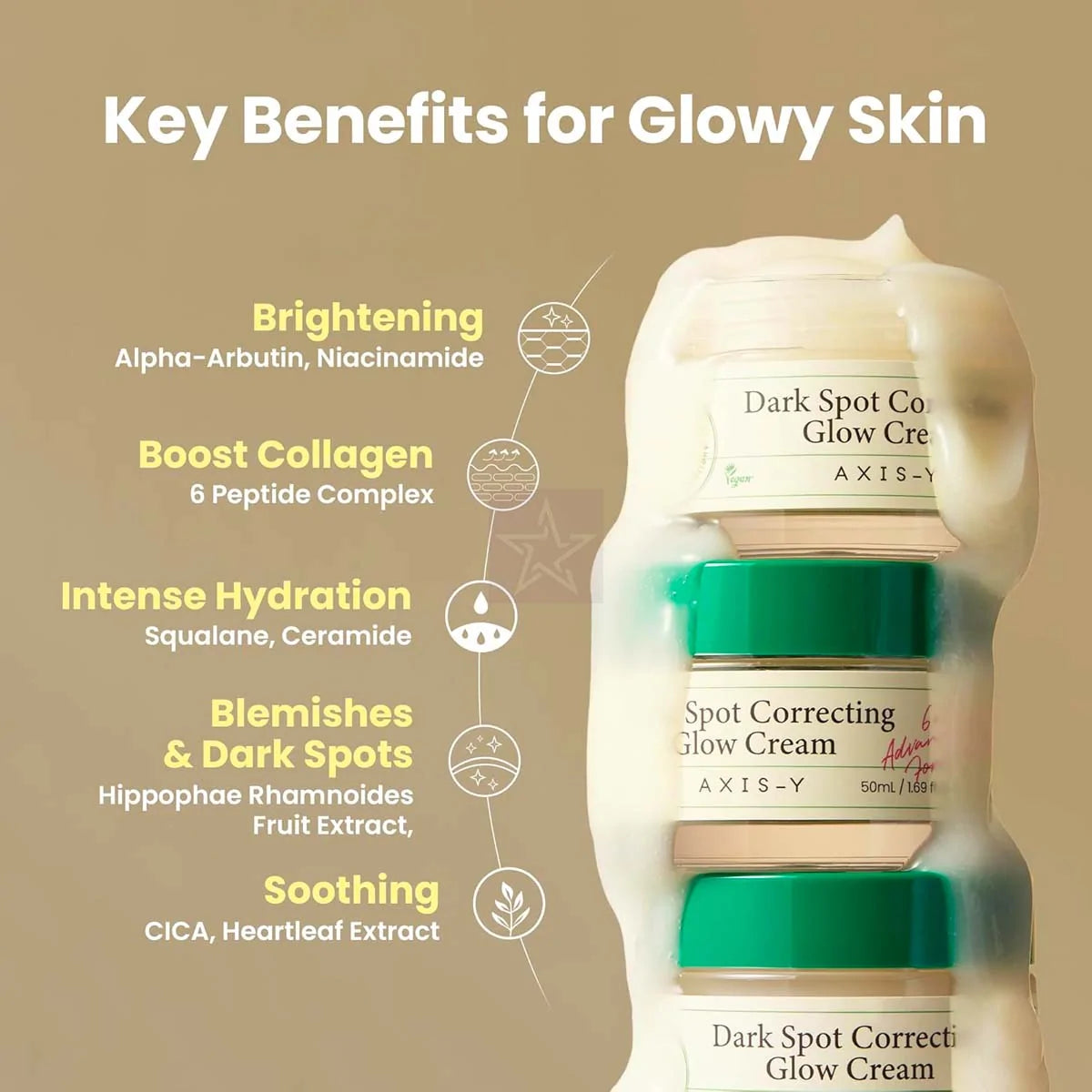 AXIS-Y - Dark Spot Correction Glow Cream - 50ml