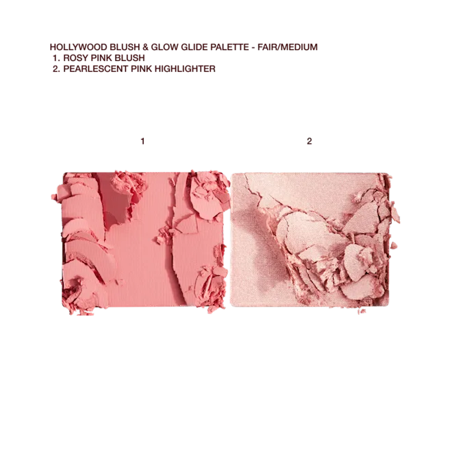 CHARLOTTE TILBURY HOLLYWOOD BLUSH & GLOW GLIDE PALETTE  LIGHT TO MEDIUM