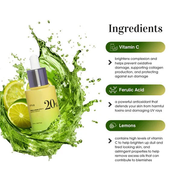 ANUA Green Lemon Vita C 20% Blemish Serum