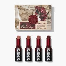 Sheglam Ember Rose Dynamatte Boom Matte Lipsticks 4PCS SET