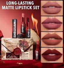Sheglam Ember Rose Dynamatte Boom Matte Lipsticks 4PCS SET