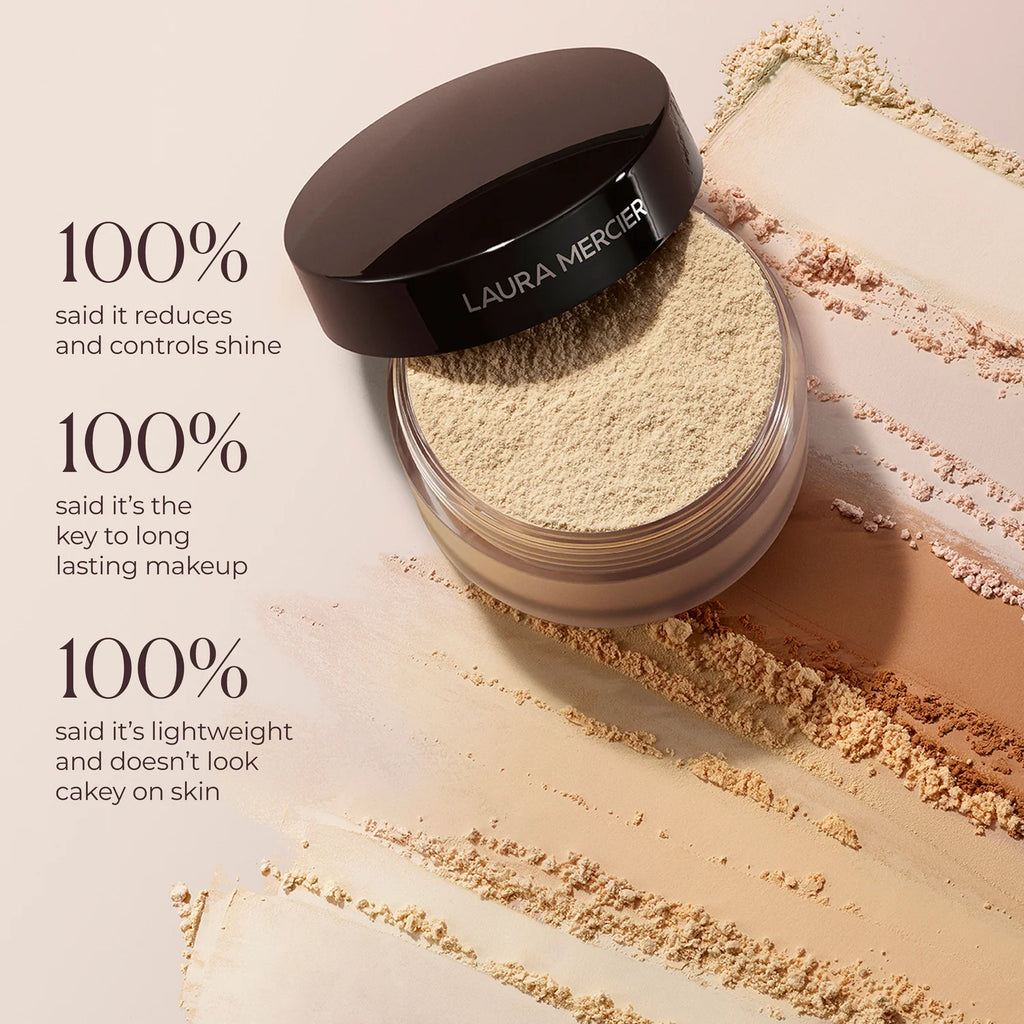 LAURA MERCIER LOOSE SETTING FACE POWDER TRANSLUCENT.