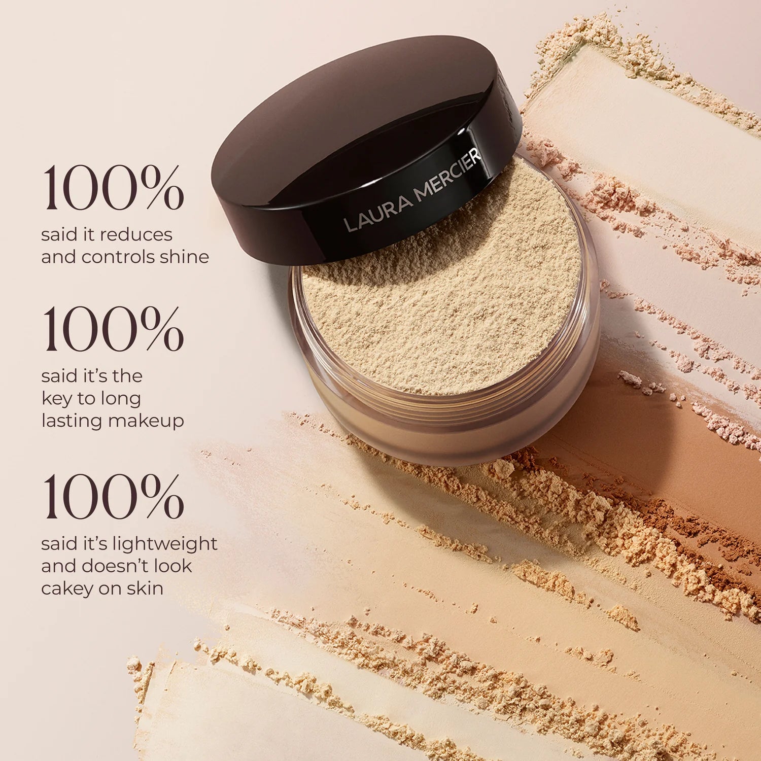 LAURA MERCIER LOOSE SETTING FACE POWDER TRANSLUCENT.