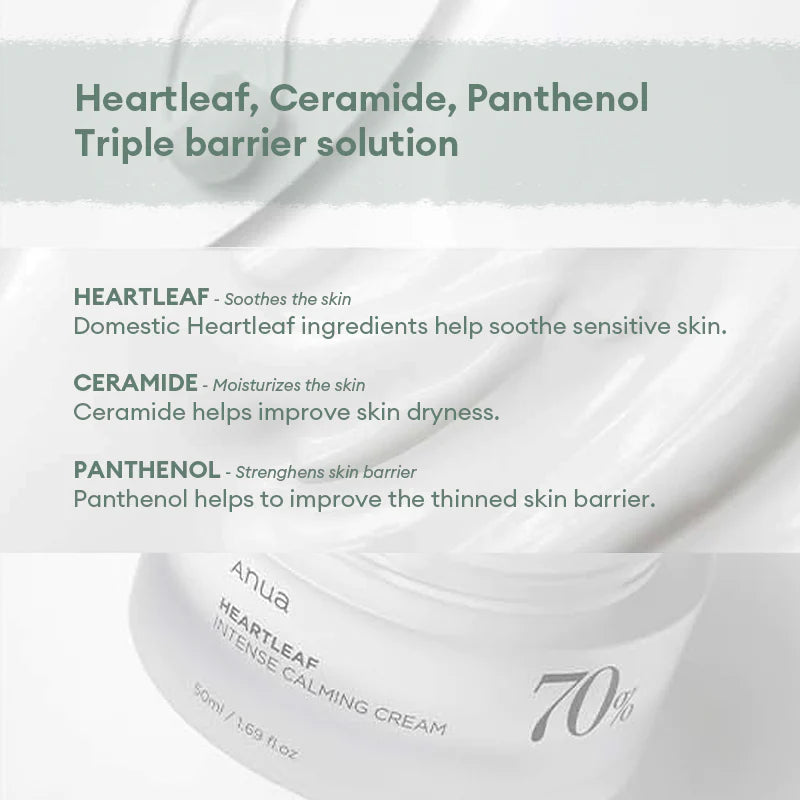 ANUA Heartleaf 70% Intense Calming Cream