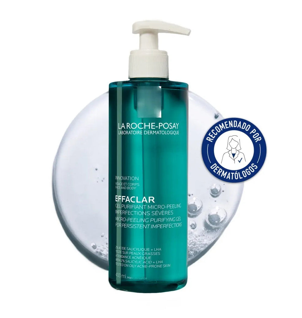 La Roche Posay EFFACLAR Micro Peeling Purifying Gel cleanser (pump)