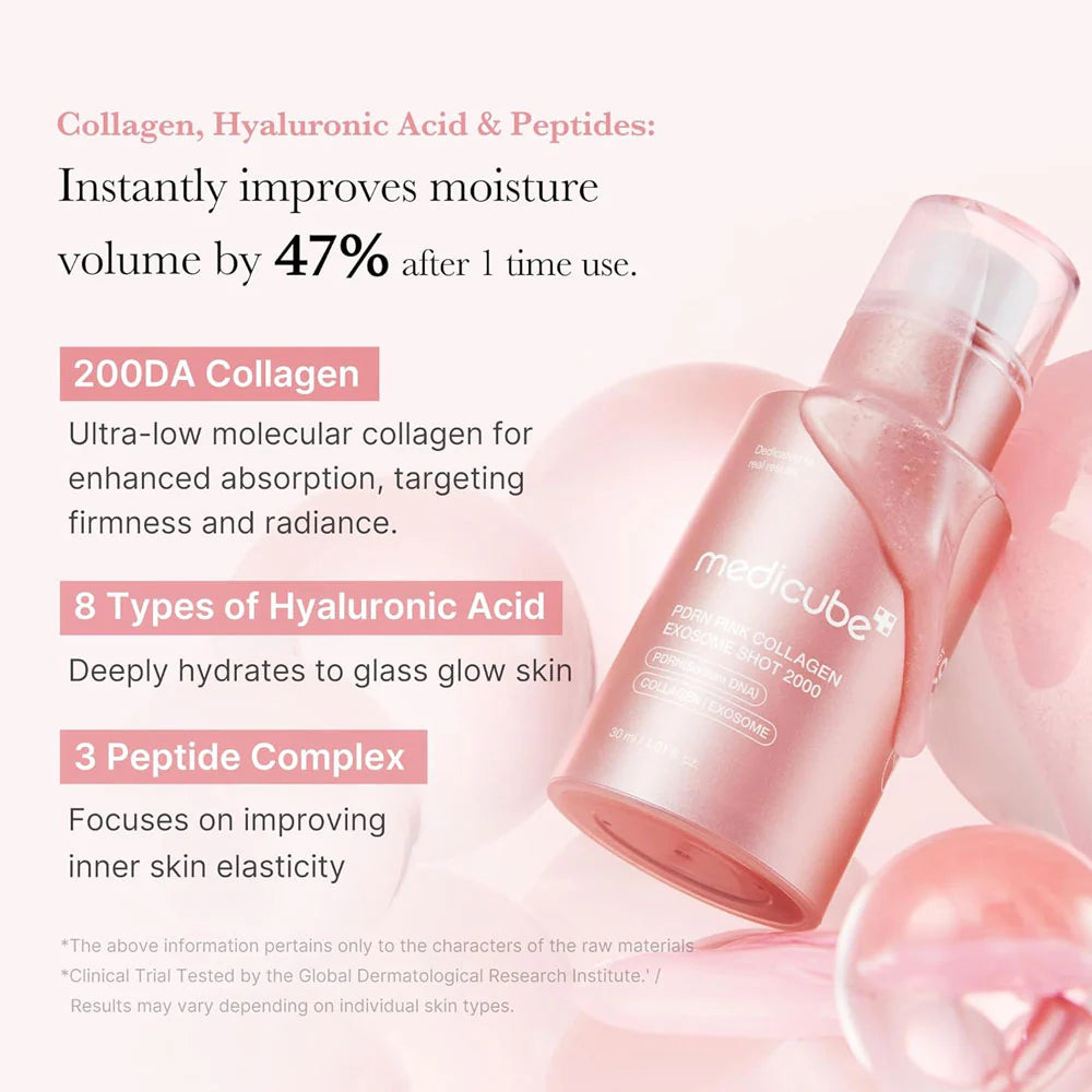 Medicube PDRN Pink Collagen Exosome Shot Serum 30ml