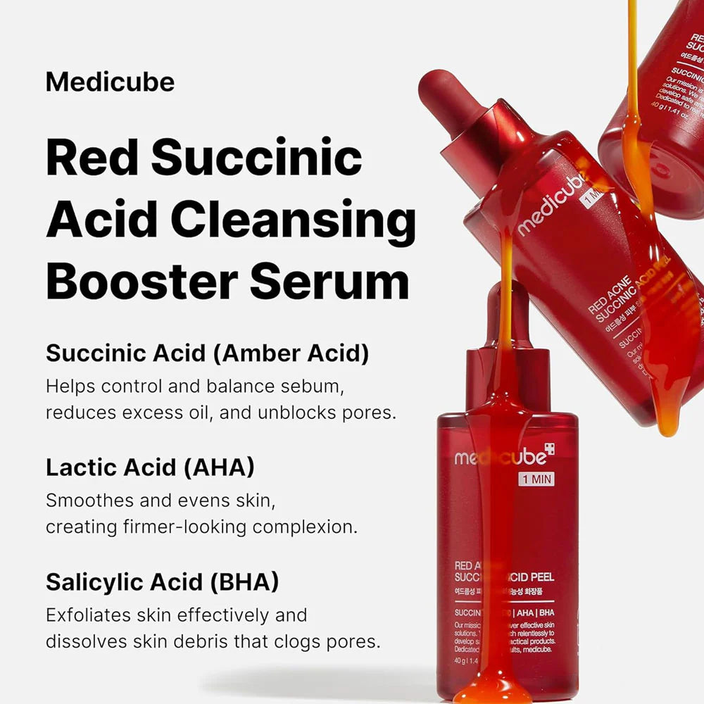 Medicube Red Acne Succinic Acid Peel | Peeling Serum 40g