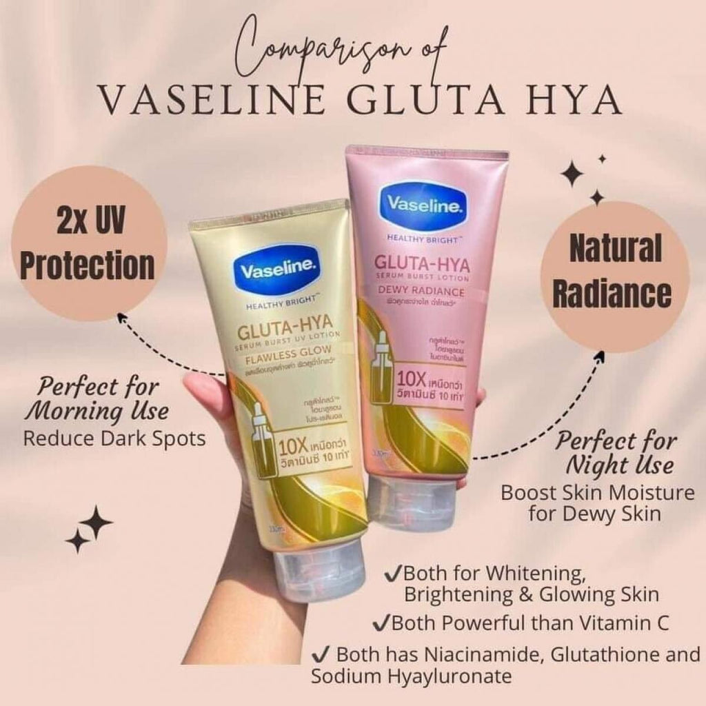 Vaseline Gluta-Hya Flawless Glow, 200ml Gluta-Hya Dewy Radiance, 200ml